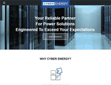 Tablet Screenshot of cyberenergy.com